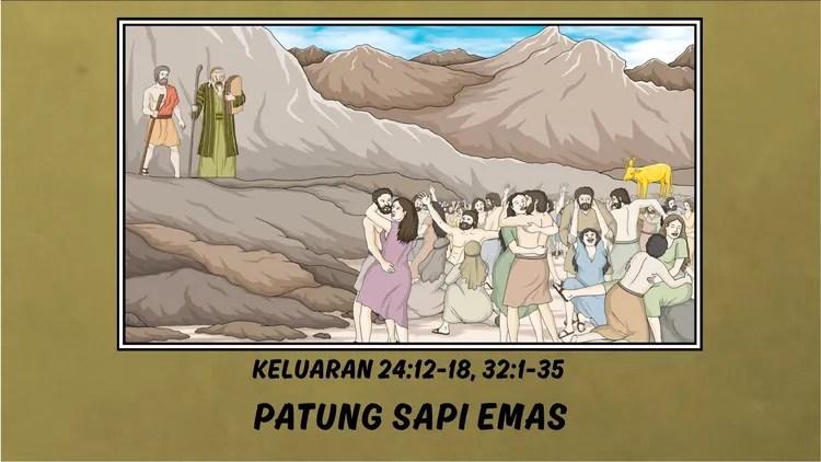 Patung sapi emas