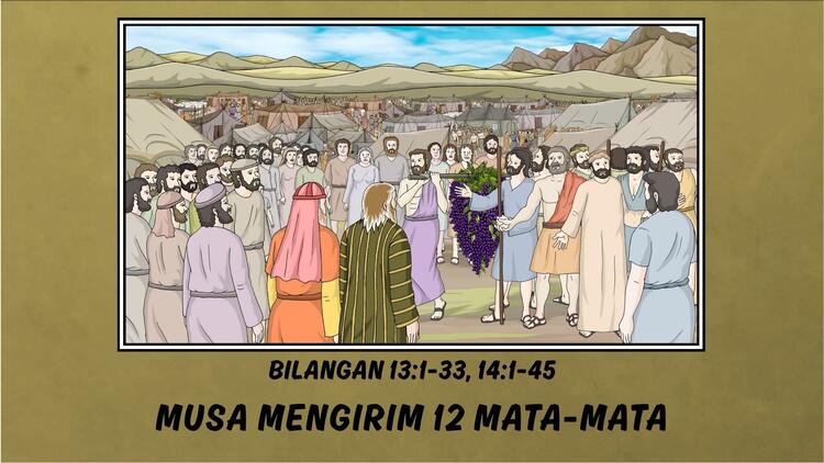 Moses sent 12 spies